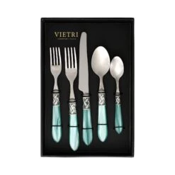 Aladdin Antique Aqua Five-Piece Place Setting – Set Of 4