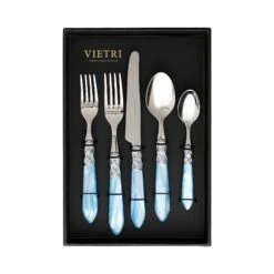 Aladdin Brilliant Light Blue Five-Piece Place Setting – Set Of 4