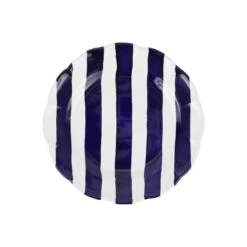 Amalfitana Cobalt Stripe Salad Plate