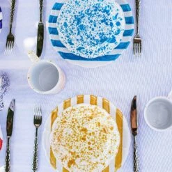 Amalfitana Yellow Splatter Salad Plate -Famous Cutlery Store AMA 4101SPY 2 1800x1800