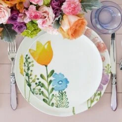 Fiori Di Campo Tulip & Rose Salad Plate -Famous Cutlery Store FDC 9701C 3 1800x1800