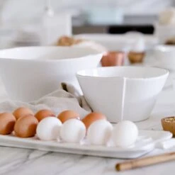 Lastra White Large Stacking Serving Bowl -Famous Cutlery Store LAS 26022W LSALT 4 1800x1800