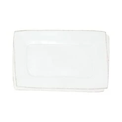Lastra White Small Rectangular Tray