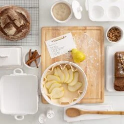 Lastra White Pie Dish -Famous Cutlery Store LAS 2646W 1800x1800