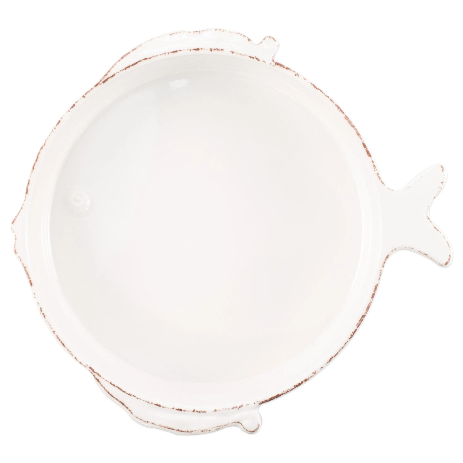 Melamine Lastra Fish White Medium Serving Bowl 1 Melamine Lastra Fish White Medium Serving Bowl
