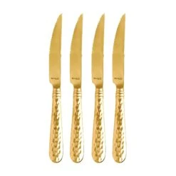 Martellato Gold Steak Knives - Set Of 4
