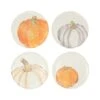 Pumpkins Assorted Salad Plates - Set Of 4