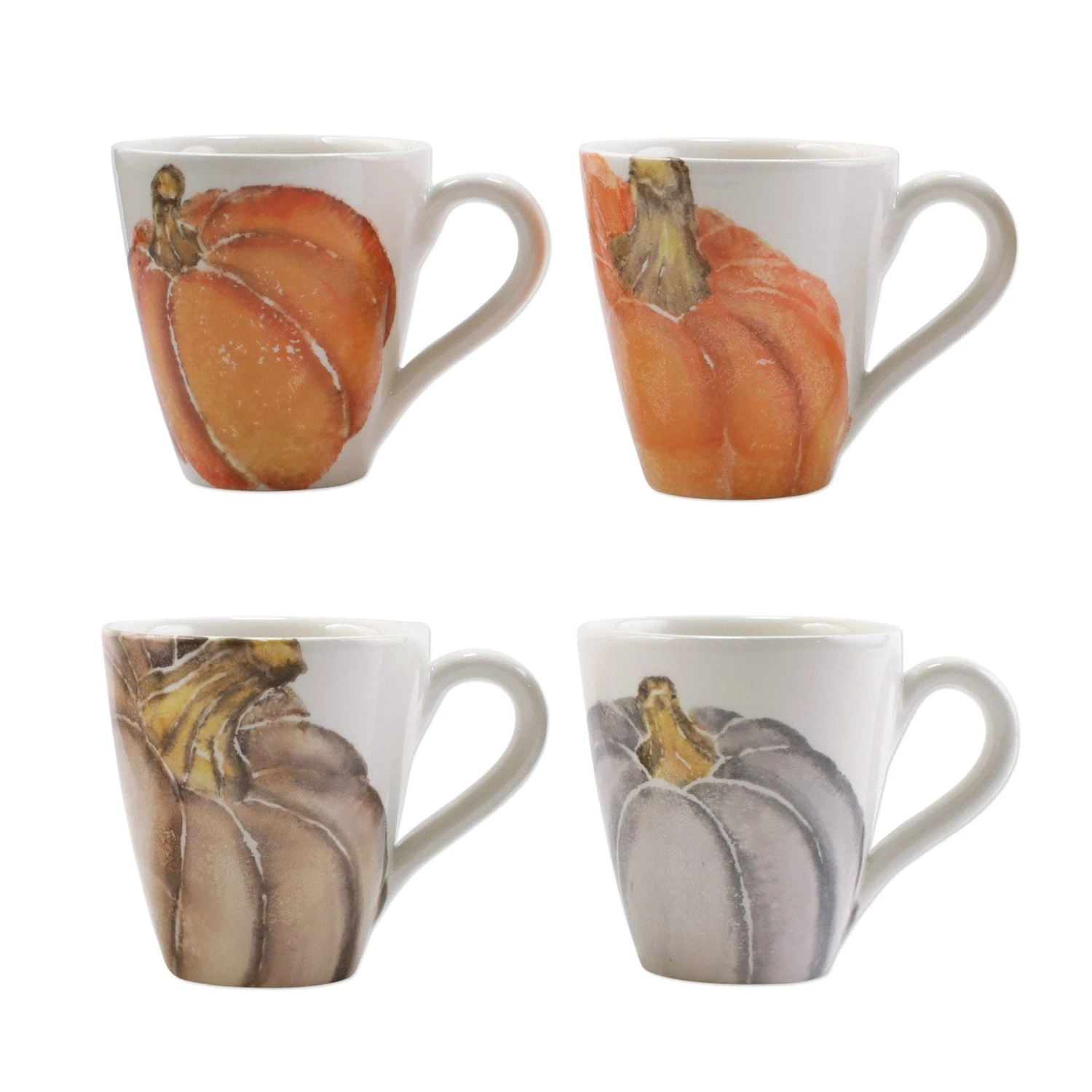 Pumpkins Assorted Mugs - Set Of 4 1 Pumpkins Assorted Mugs - Set Of 4