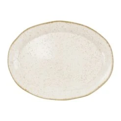 Earth Eggshell Oval Platter