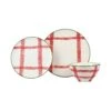 Mistletoe Plaid 3-Piece Place Setting