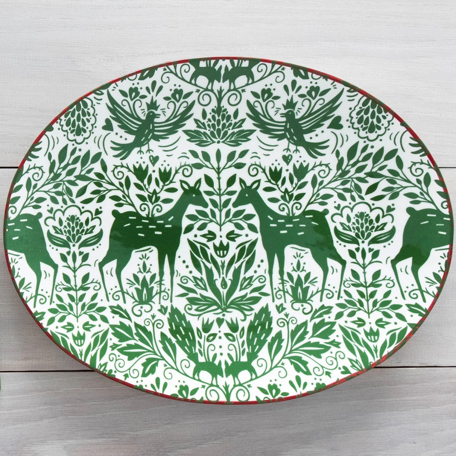Mistletoe Oval Platter 4 Mistletoe Oval Platter - Image 4