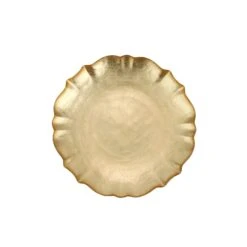 Famous Cutlery Store 9 Baroque Glass Gold Cocktail Plate