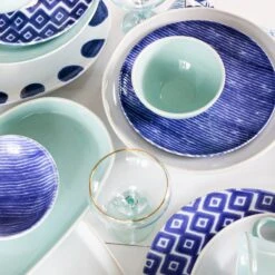 Santorini Stripe Salad Plate -Famous Cutlery Store VSAN 003001D 5 1800x1800